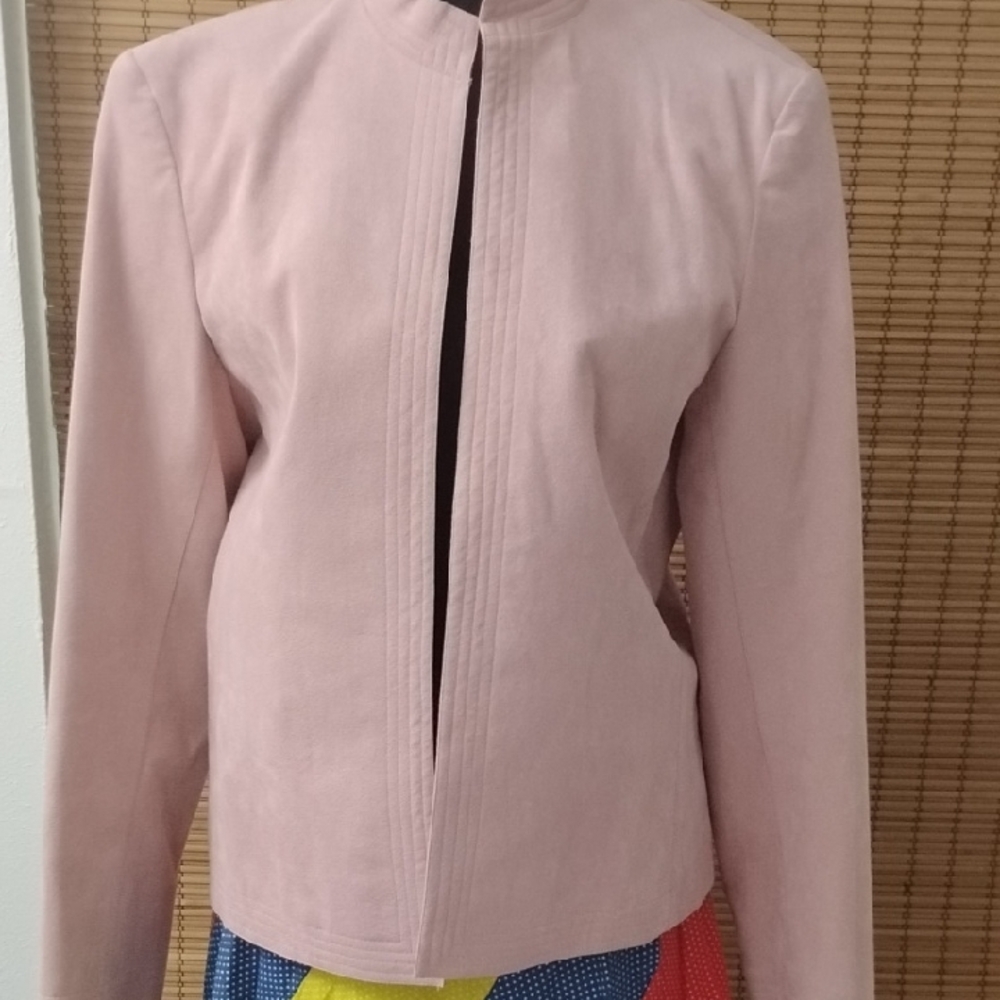 Ultra Suede Woman's Pink Suede Jacket 1970s Vintage